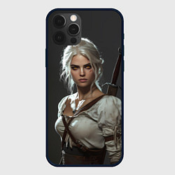 Чехол для iPhone 12 Pro Цири строгий взгляд, цвет: 3D-черный