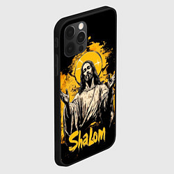 Чехол для iPhone 12 Pro Jesus shalom, цвет: 3D-черный — фото 2