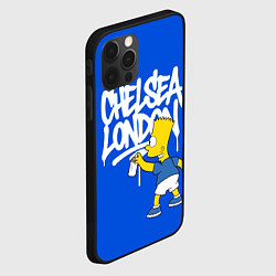 Чехол для iPhone 12 Pro Граффити Челси и Барт Симпсон, цвет: 3D-черный — фото 2