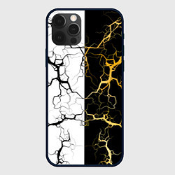 Чехол для iPhone 12 Pro Молния, цвет: 3D-черный