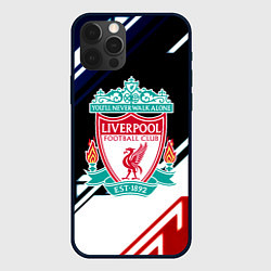 Чехол для iPhone 12 Pro Liverpool geometry sport, цвет: 3D-черный
