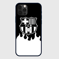 Чехол iPhone 12 Pro Барселона белый огонь