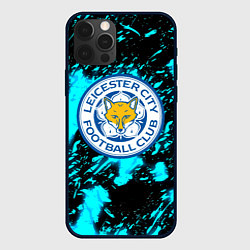 Чехол для iPhone 12 Pro Лестер сити голубые краски, цвет: 3D-черный