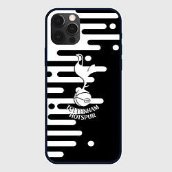 Чехол для iPhone 12 Pro Тоттенхэм Хотспур геометрия, цвет: 3D-черный