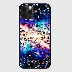 Чехол для iPhone 12 Pro Стилизованная космическая абстракция, цвет: 3D-черный