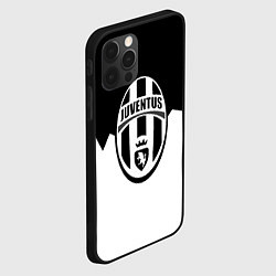 Чехол для iPhone 12 Pro Ювентус черно белая геометрия, цвет: 3D-черный — фото 2
