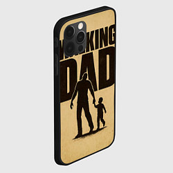 Чехол для iPhone 12 Pro The walking dad - каламбур, цвет: 3D-черный — фото 2