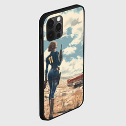 Чехол для iPhone 12 Pro Fallout девушка в пустоши, цвет: 3D-черный — фото 2