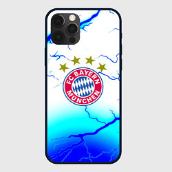 Чехол для iPhone 12 Pro Бавария Мюнхен молнии, цвет: 3D-черный