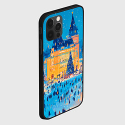 Чехол для iPhone 12 Pro Московские новогодние каникулы, цвет: 3D-черный — фото 2