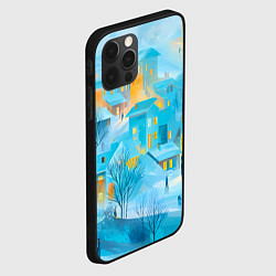 Чехол для iPhone 12 Pro Новогодние Московские домики, цвет: 3D-черный — фото 2