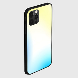 Чехол для iPhone 12 Pro Color yellow blue white, цвет: 3D-черный — фото 2