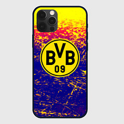 Чехол для iPhone 12 Pro Borussia краски, цвет: 3D-черный
