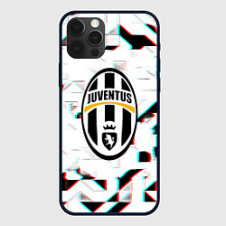 Чехол для iPhone 12 Pro Ювентус геометрия глитч, цвет: 3D-черный