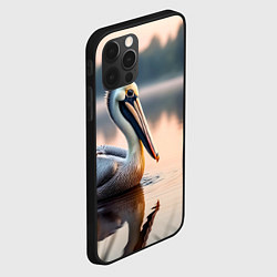 Чехол для iPhone 12 Pro Пеликан на рассвете, цвет: 3D-черный — фото 2