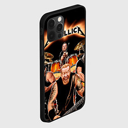 Чехол для iPhone 12 Pro Metallica Band, цвет: 3D-черный — фото 2