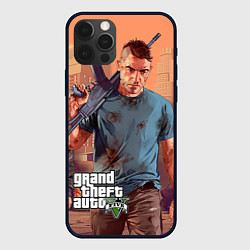Чехол для iPhone 12 Pro GTA 5: Gangsta, цвет: 3D-черный