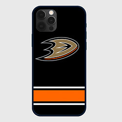 Чехол для iPhone 12 Pro Anaheim Ducks Selanne, цвет: 3D-черный