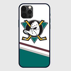 Чехол для iPhone 12 Pro Anaheim Ducks Selanne, цвет: 3D-черный
