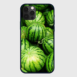 Чехол для iPhone 12 Pro Арбузы, цвет: 3D-черный