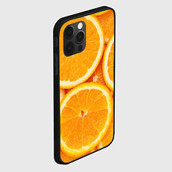 Чехол для iPhone 12 Pro Апельсин, цвет: 3D-черный — фото 2