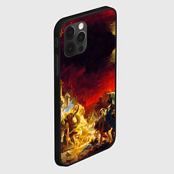 Чехол для iPhone 12 Pro Брюллов Последний день Помпеи, цвет: 3D-черный — фото 2