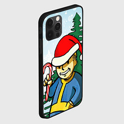 Чехол для iPhone 12 Pro Fallout Christmas, цвет: 3D-черный — фото 2