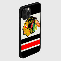 Чехол для iPhone 12 Pro Chicago Blackhawks, цвет: 3D-черный — фото 2