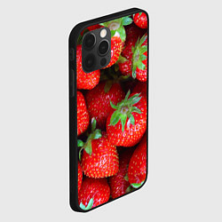 Чехол для iPhone 12 Pro Клубничная, цвет: 3D-черный — фото 2