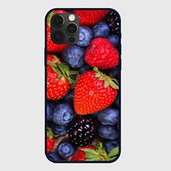 Чехол для iPhone 12 Pro Berries, цвет: 3D-черный
