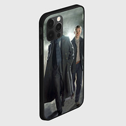 Чехол для iPhone 12 Pro Шерлок и Доктор, цвет: 3D-черный — фото 2