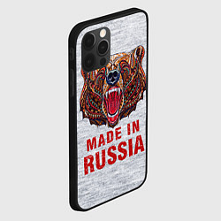 Чехол для iPhone 12 Pro Bear: Made in Russia, цвет: 3D-черный — фото 2