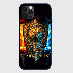 Чехол для iPhone 12 Pro Dark Souls: Lion Shield, цвет: 3D-черный