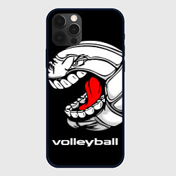 Чехол для iPhone 12 Pro Волейбол 25, цвет: 3D-черный