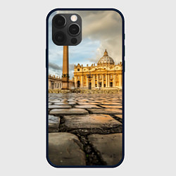 Чехол для iPhone 12 Pro Площадь святого Петра, цвет: 3D-черный