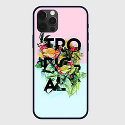 Чехол для iPhone 12 Pro Tropical Art, цвет: 3D-черный