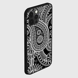 Чехол для iPhone 12 Pro Paisley, цвет: 3D-черный — фото 2