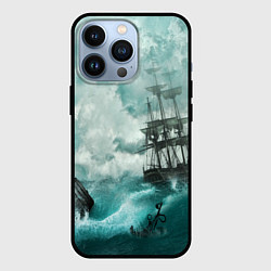 Чехол для iPhone 13 Pro Море, цвет: 3D-черный