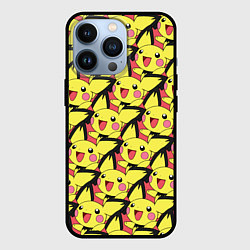 Чехол для iPhone 13 Pro Pikachu, цвет: 3D-черный