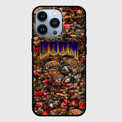 Чехол для iPhone 13 Pro DOOM: Pixel Monsters, цвет: 3D-черный