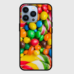 Чехол для iPhone 13 Pro Сладкие конфетки, цвет: 3D-черный