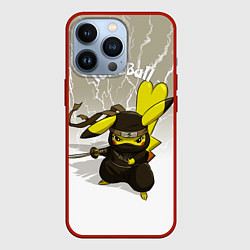 Чехол для iPhone 13 Pro Pikachu, цвет: 3D-красный