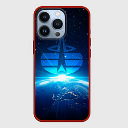 Чехол для iPhone 13 Pro Космические войска, цвет: 3D-красный