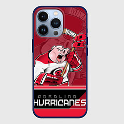Чехол для iPhone 13 Pro Carolina Hurricanes, цвет: 3D-тёмно-синий