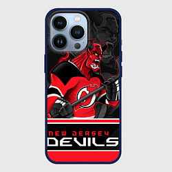 Чехол для iPhone 13 Pro New Jersey Devils, цвет: 3D-тёмно-синий