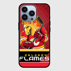 Чехол для iPhone 13 Pro Calgary Flames, цвет: 3D-черный