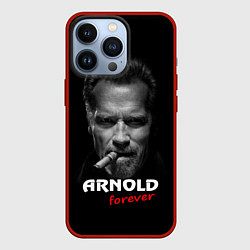 Чехол для iPhone 13 Pro Arnold forever, цвет: 3D-красный