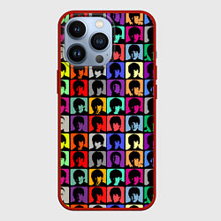 Чехол для iPhone 13 Pro The Beatles: pop-art, цвет: 3D-красный