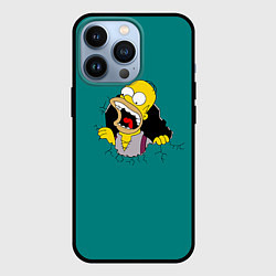 Чехол для iPhone 13 Pro Alien-Homer, цвет: 3D-черный