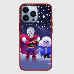 Чехол для iPhone 13 Pro Sans & Papyrus, цвет: 3D-красный